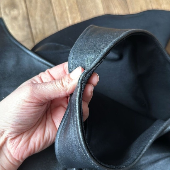 NWT Blaque Label Lamb Leather Bodycon Sheath Dress size L‎ - Picture 6 of 10